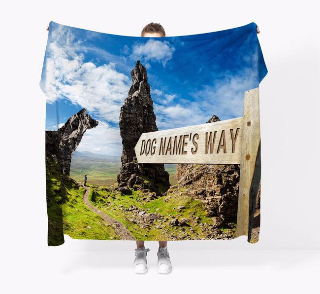 'Hiking Trail' - Personalised {breedFullName} Blanket